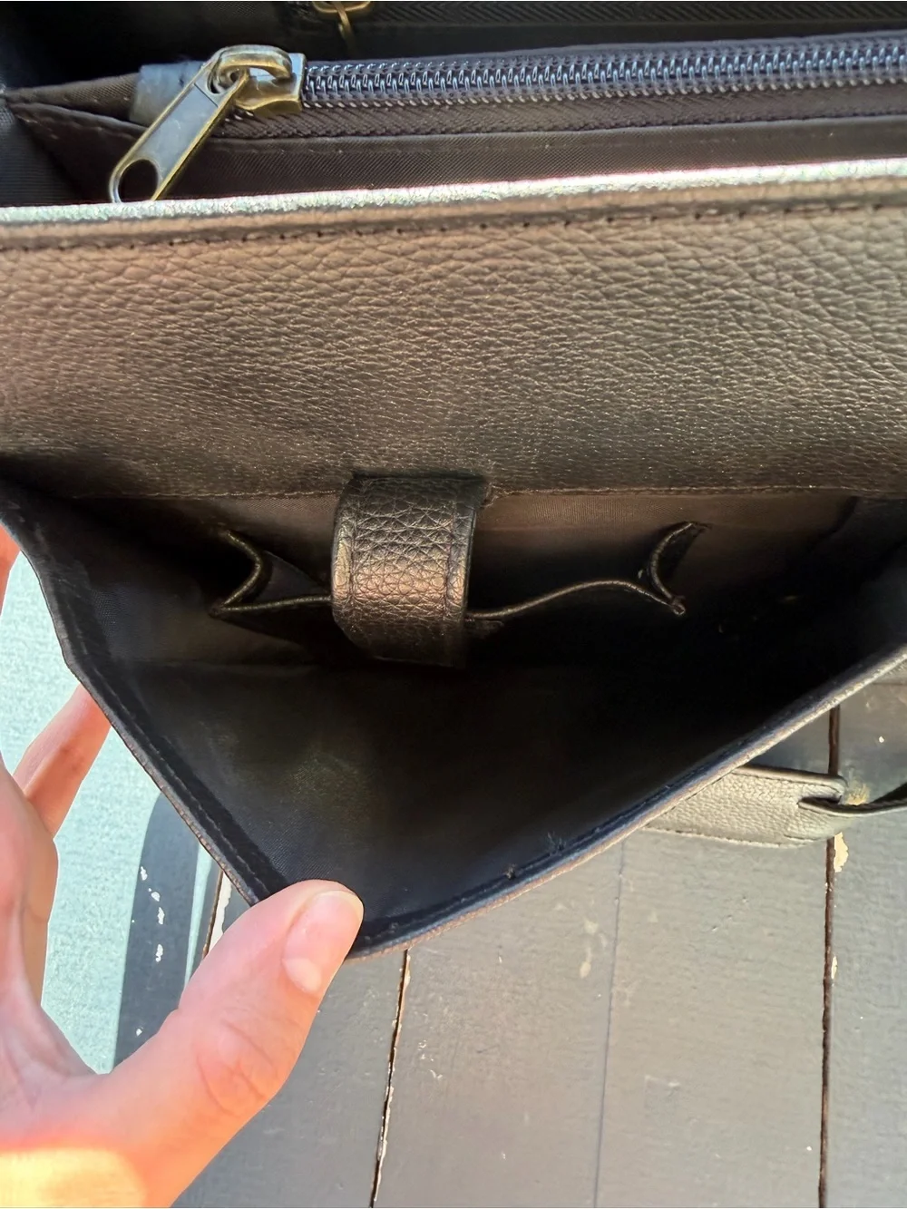 Classic Black Leather Briefcase - Men's Professional Messenger